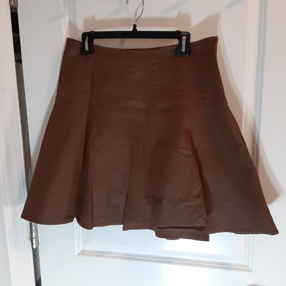 Lauren Ralph Lauren Brown A-Line Skirt - Picture 4 of 12